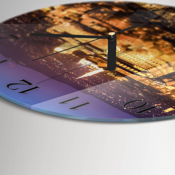 Round wall clock City of Budapest