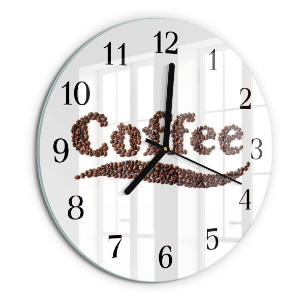 Round wall clock Coffee