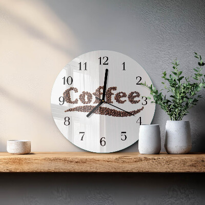 Round wall clock Coffee