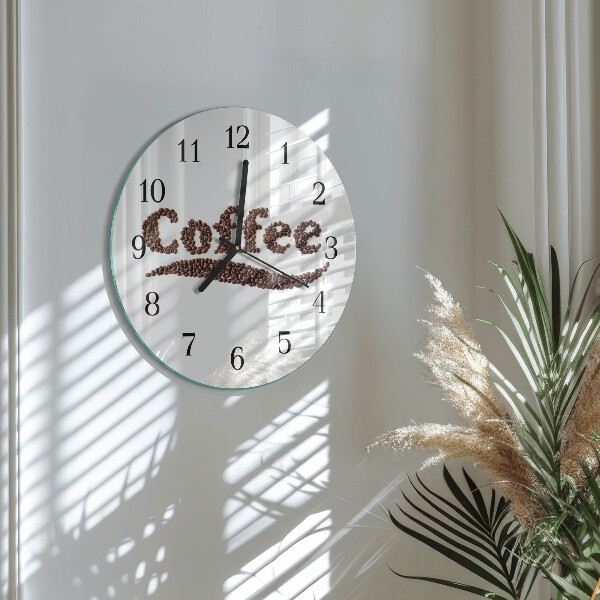 Round wall clock Coffee