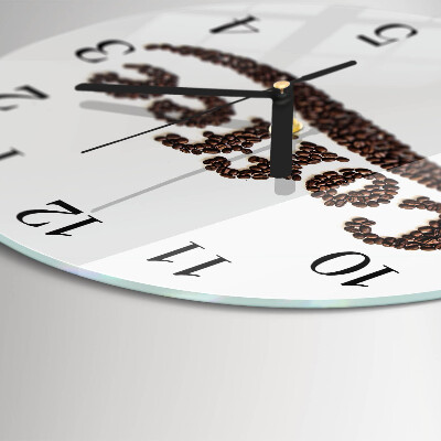 Round wall clock Coffee