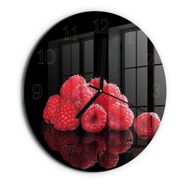 Round wall clock Raspberries