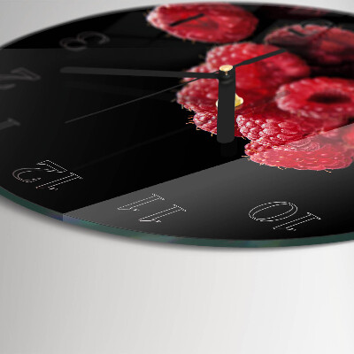 Round wall clock Raspberries