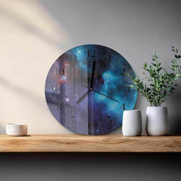 Round wall clock Starry Sky
