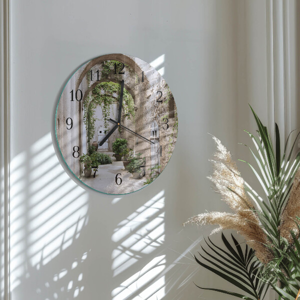 Round wall clock Avenue Plants