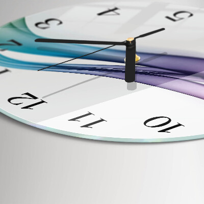 Round wall clock Abstract Lines