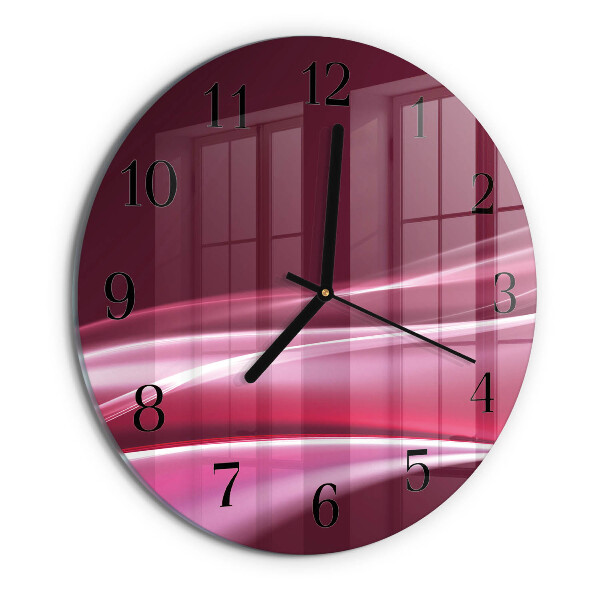 Round wall clock Abstract Lines