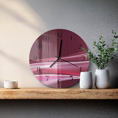 Round wall clock Abstract Lines
