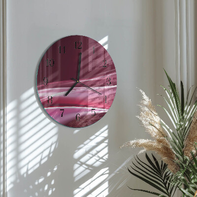 Round wall clock Abstract Lines