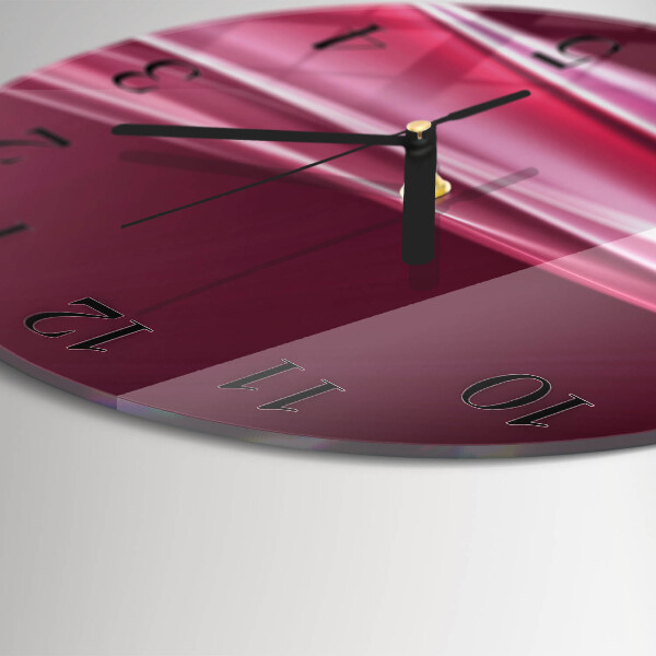 Round wall clock Abstract Lines
