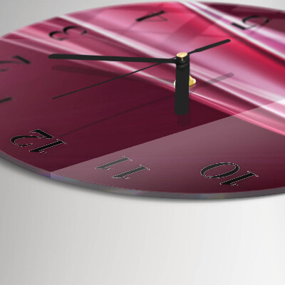 Round wall clock Abstract Lines