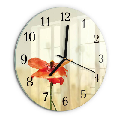 Round wall clock Poppy