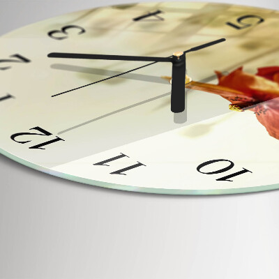 Round wall clock Poppy