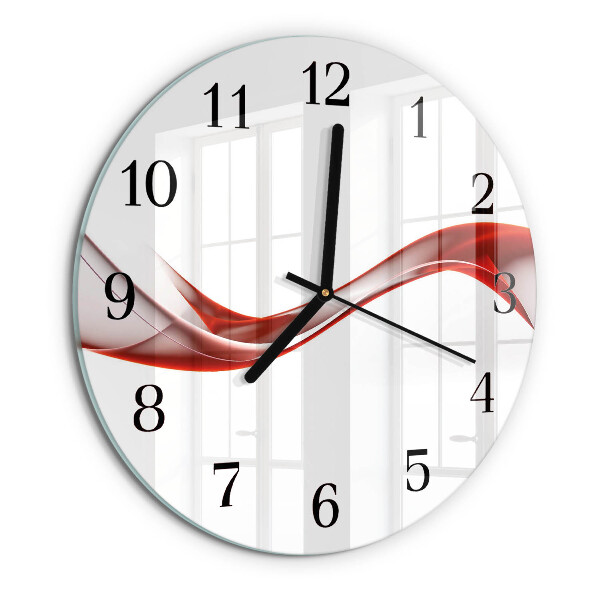 Round wall clock Abstract Lines