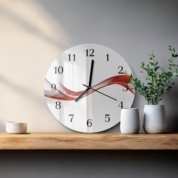 Round wall clock Abstract Lines
