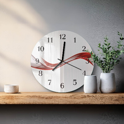 Round wall clock Abstract Lines