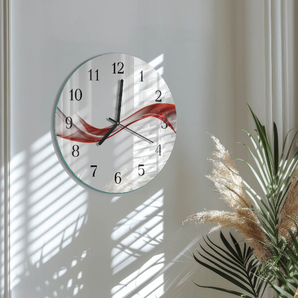 Round wall clock Abstract Lines