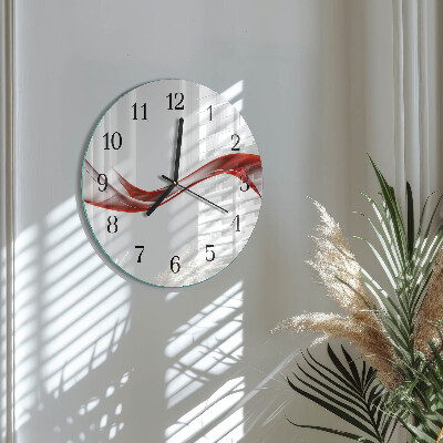 Round wall clock Abstract Lines