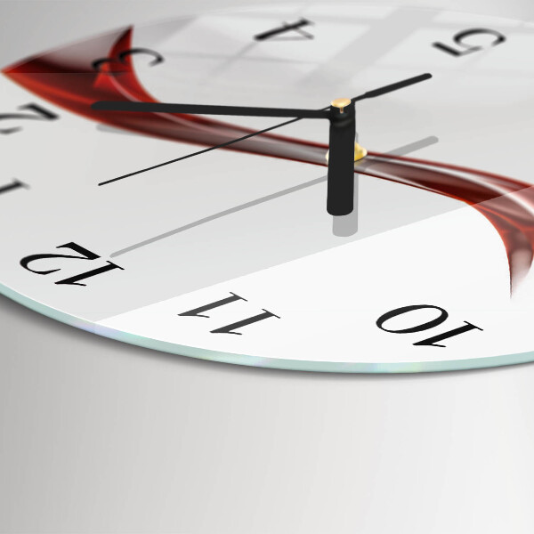 Round wall clock Abstract Lines
