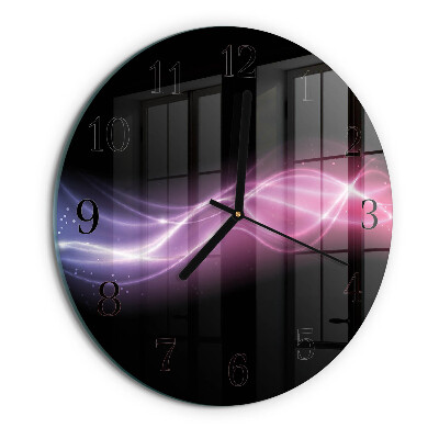 Round wall clock Abstract Lines