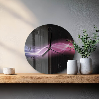 Round wall clock Abstract Lines
