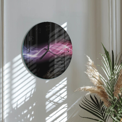 Round wall clock Abstract Lines