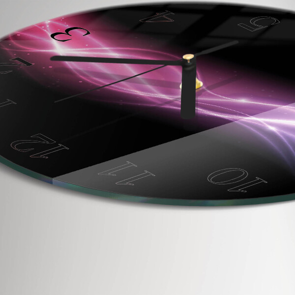 Round wall clock Abstract Lines