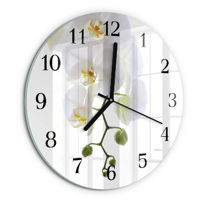 Round wall clock Orchid
