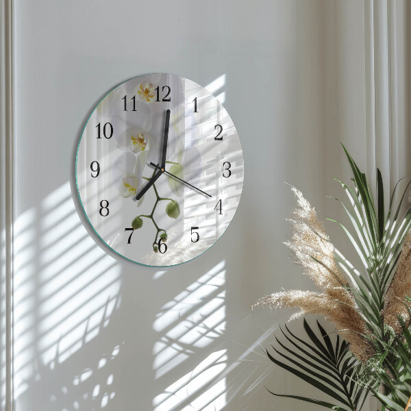 Round wall clock Orchid