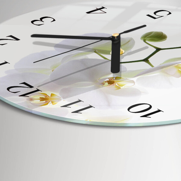 Round wall clock Orchid