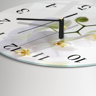 Round wall clock Orchid
