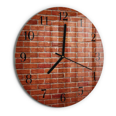 Round wall clock Brick Wall