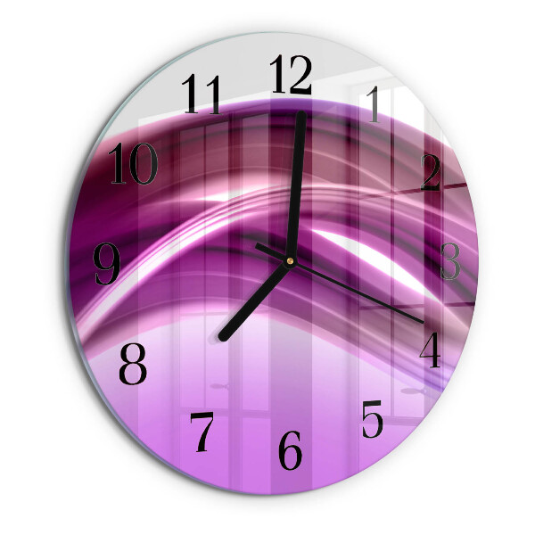 Round wall clock Abstract Lines