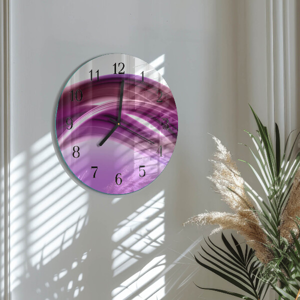 Round wall clock Abstract Lines