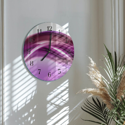 Round wall clock Abstract Lines