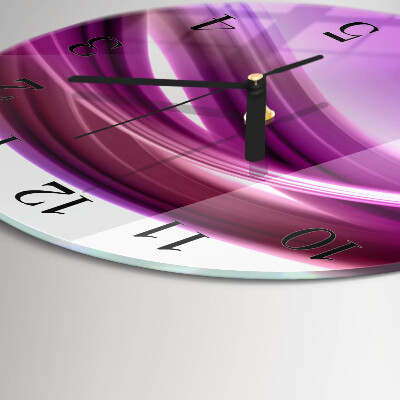Round wall clock Abstract Lines