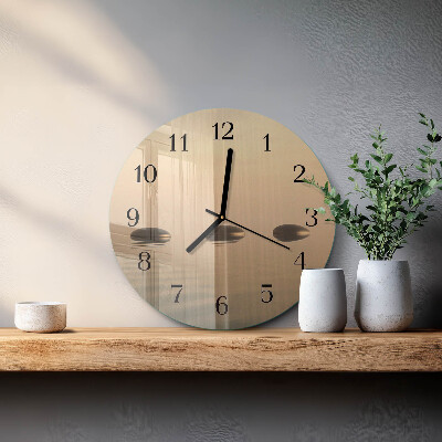 Round wall clock Stones Water