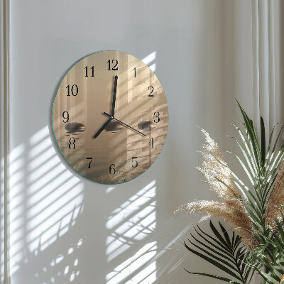 Round wall clock Stones Water