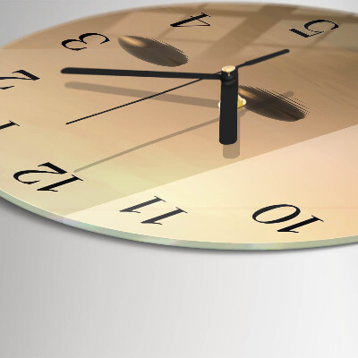 Round wall clock Stones Water