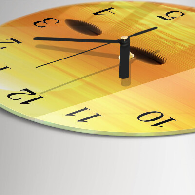 Round wall clock Water Sun