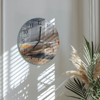 Round wall clock Bottle Letter