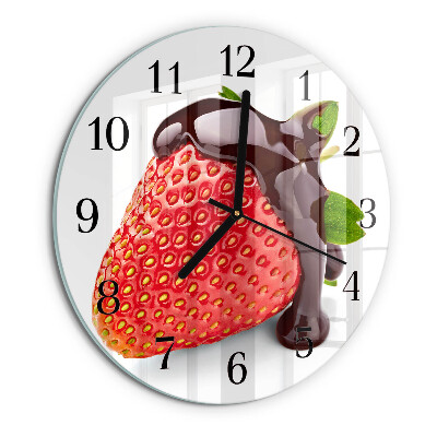 Round wall clock Strawberry Chocolate