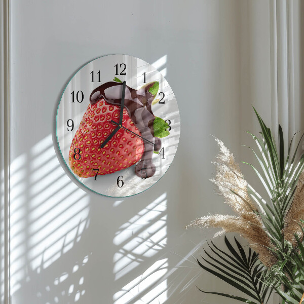 Round wall clock Strawberry Chocolate