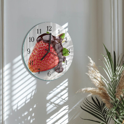 Round wall clock Strawberry Chocolate