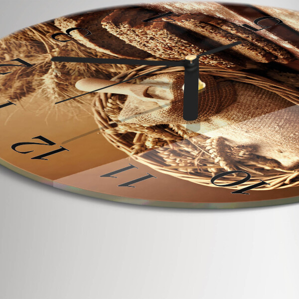 Round wall clock Bread