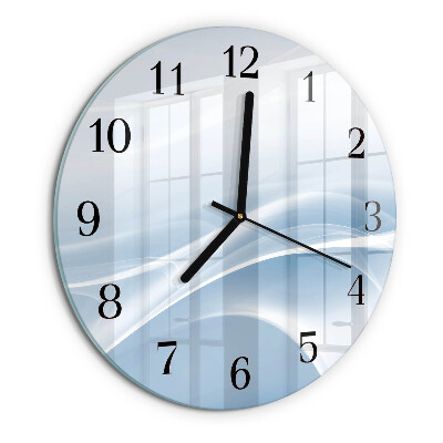 Round wall clock Abstract Lines