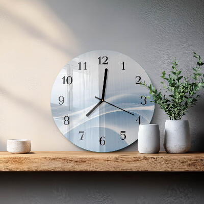 Round wall clock Abstract Lines