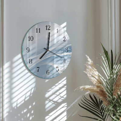 Round wall clock Abstract Lines