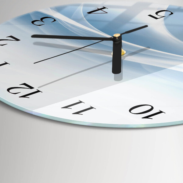 Round wall clock Abstract Lines