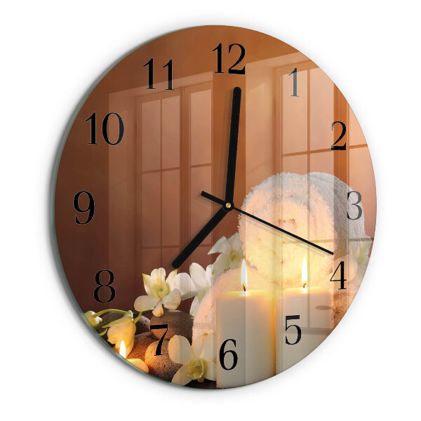 Round wall clock Spa Candles